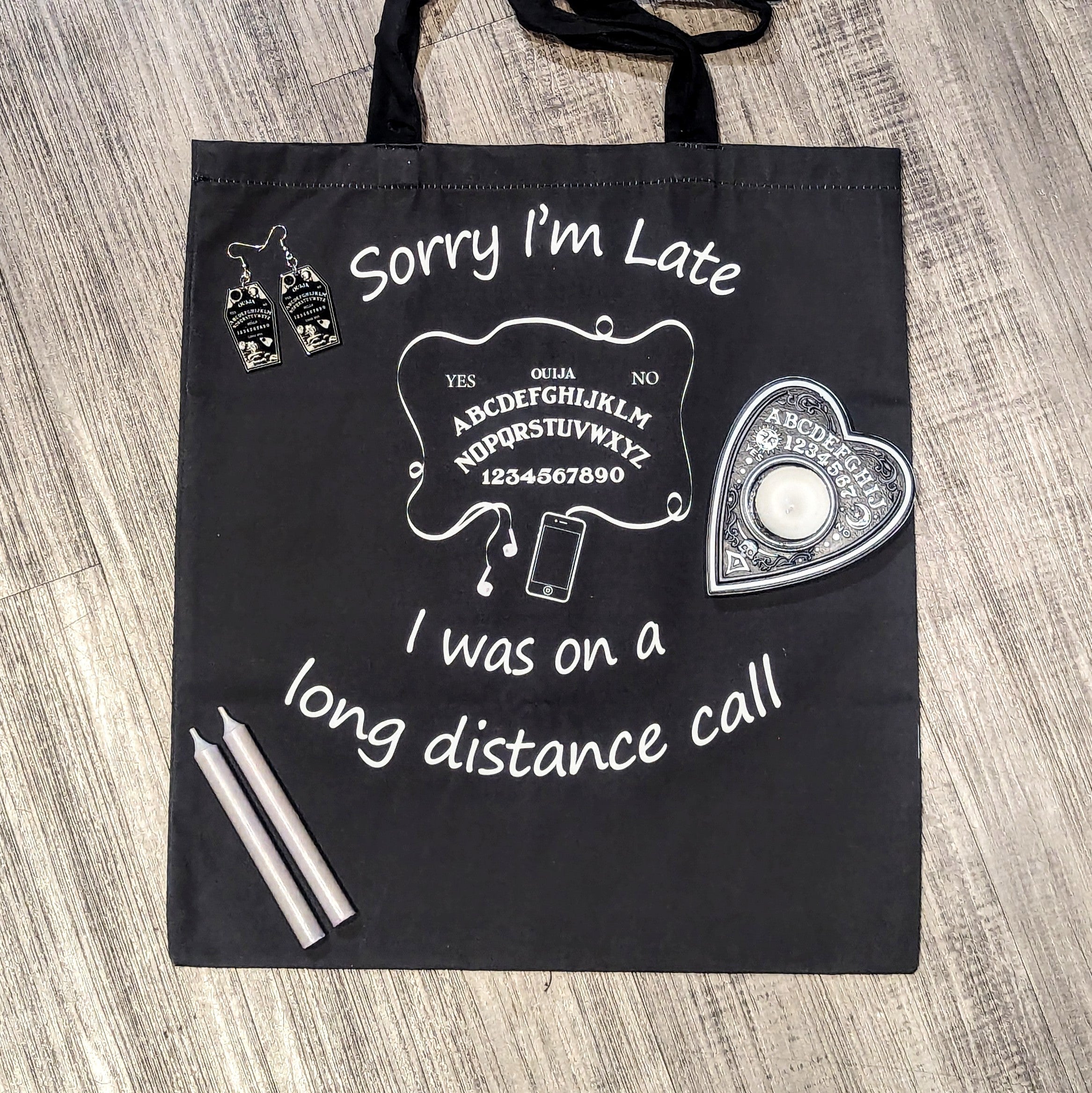 Sorry I'm Late Tote Bag