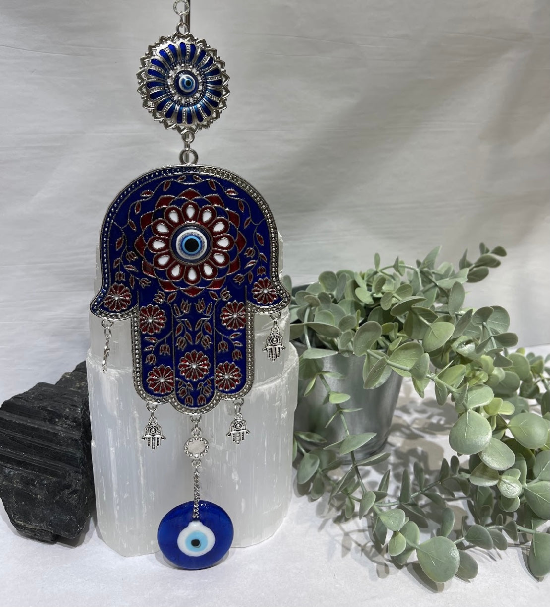 Evil eye hamsa wall hanging large Homewares The Crystal and Wellness Warehouse 