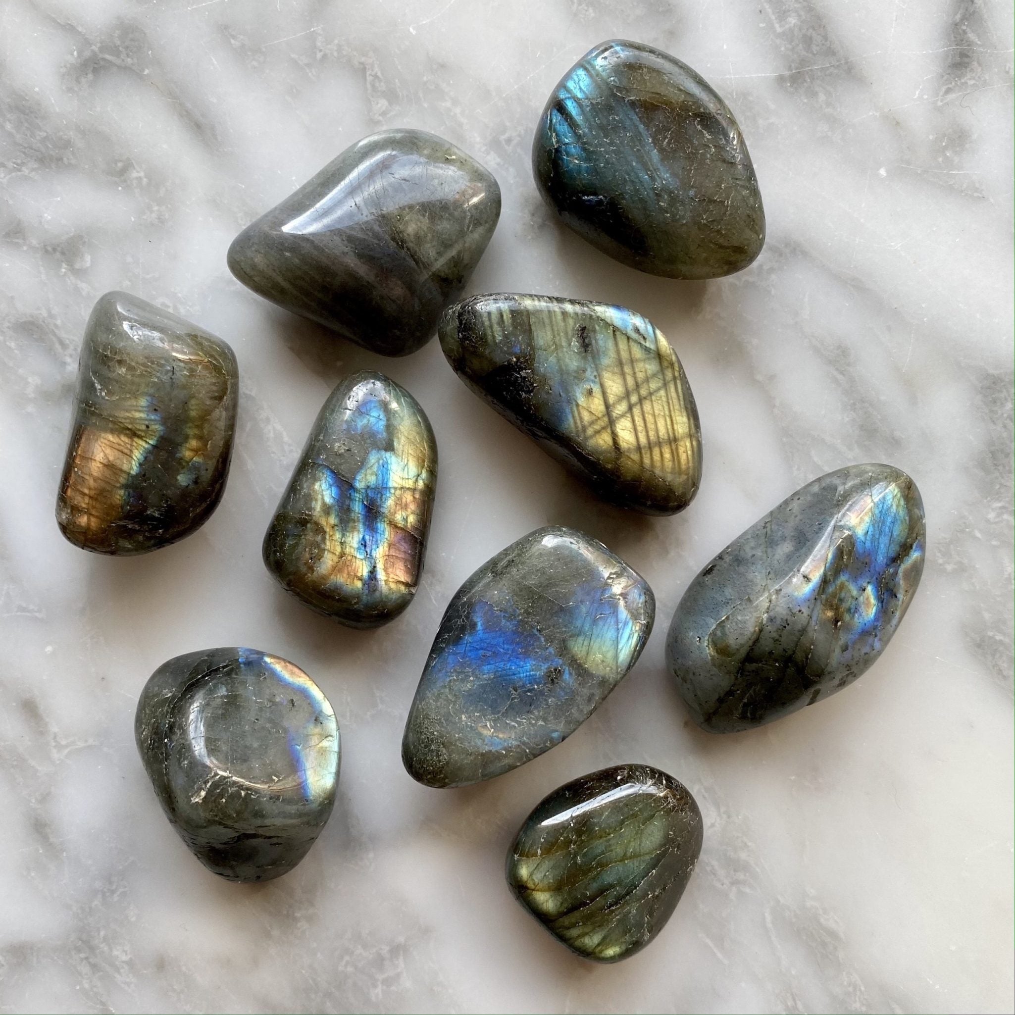 A-Grade Labradorite tumbled stone