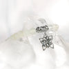 Butterfly Charm Crystal Bracelets - 6mm many crystal varieties to choose from